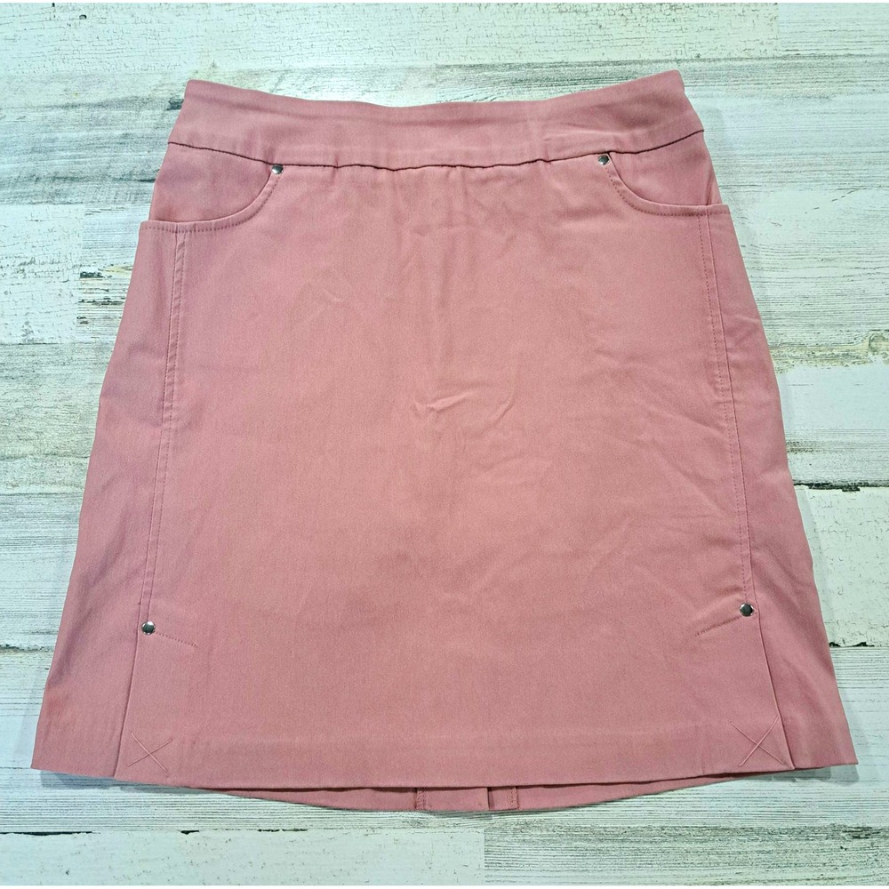 Tribal Women's Pink Athletic Pull-On Skort Size 2 Pockets Stretch Golf